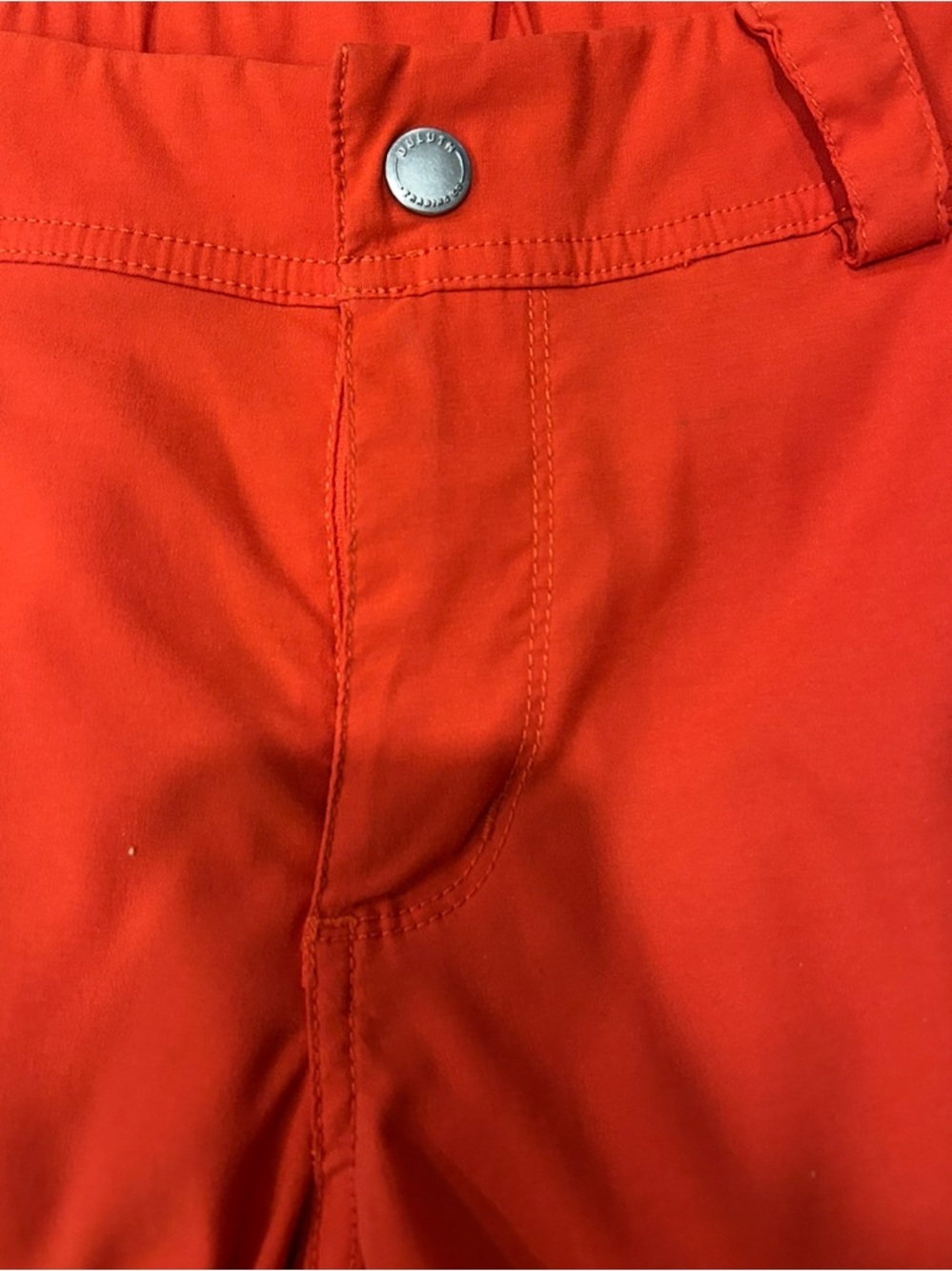 Duluth Trading Co Women’s Orange Cargo Shorts Size 10 - Picture 9 of 10